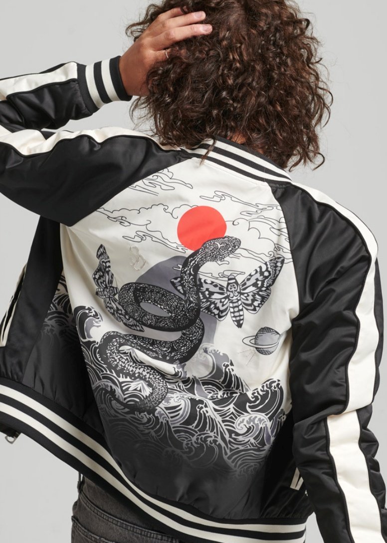 stitched bomber jacket