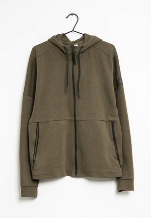 Tröja med dragkedja - khaki