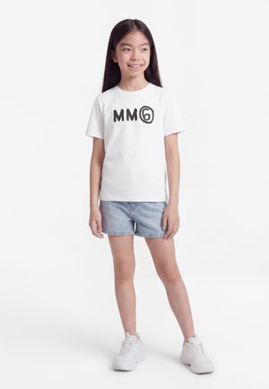 MM6 Maison Margiela UNISEX 3 PACK - Tričko s potlačou - topaz blue/white/black