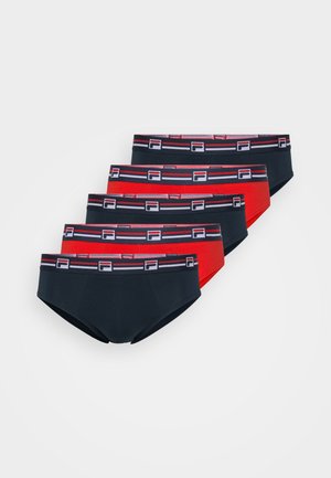 MEN BRIEF 5 PACK - Briefs - navy/red