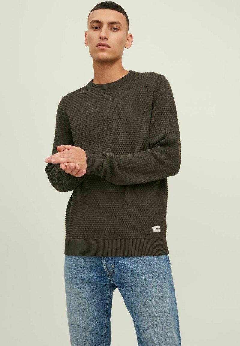 Jack & Jones JJEATLAS CREW NECK - Pulover - rosin