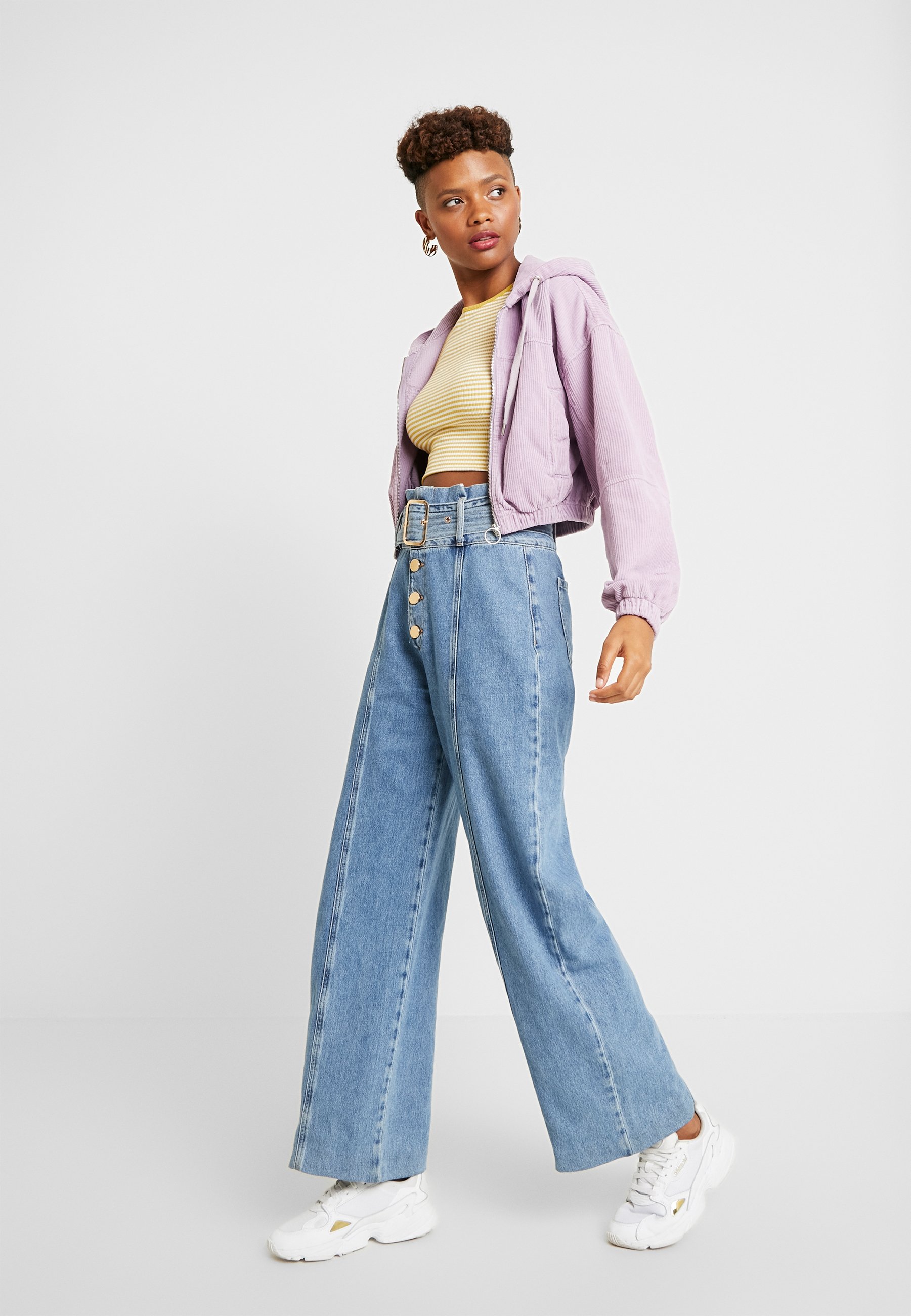 BDG Urban Outfitters HOODED CROP Lett jakke lilac BDG Urban Outfitters HOODED JACKET Lett jakke teal