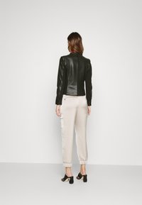 Marc Cain Leather jacket - black