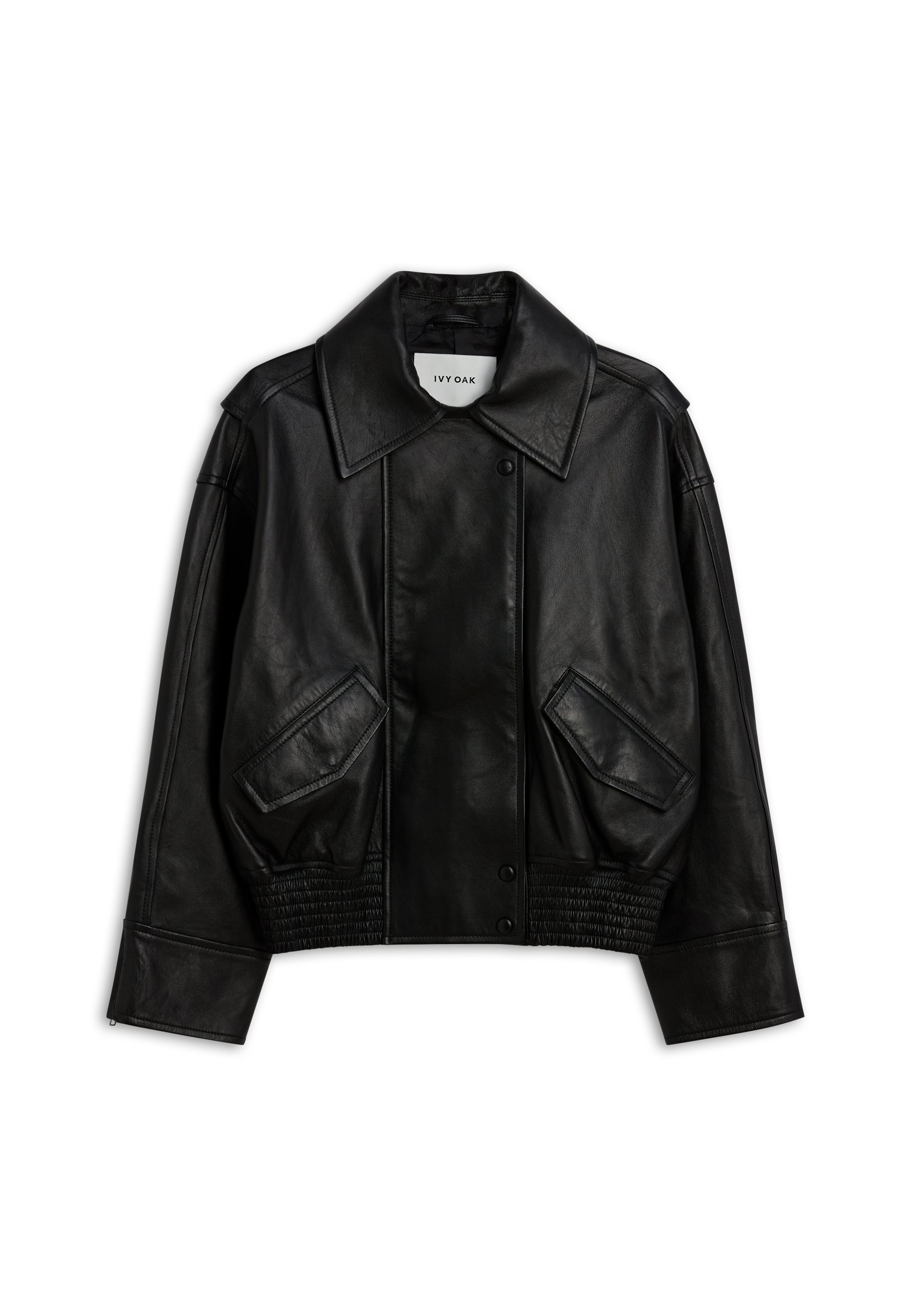 IVY OAK IOLAILA - Leather jacket - black - Zalando.ie