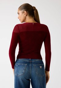 Guess PULLOVER - Maglione - dunkelrot