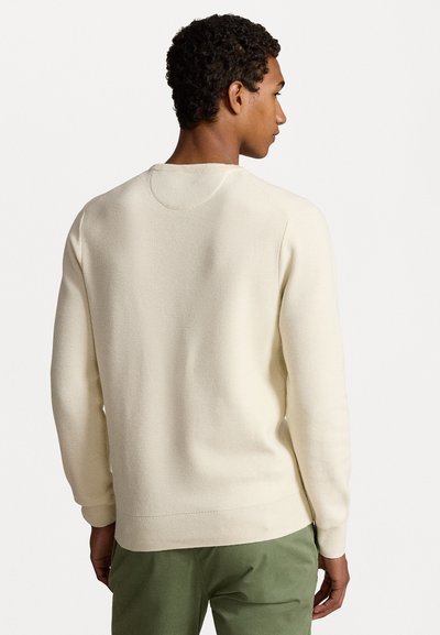 Polo Ralph Lauren KNIT COTTON CREWNECK SWEATER - Pulover - herbal milk