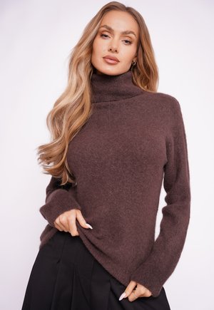 Strickpullover - czekoladowy