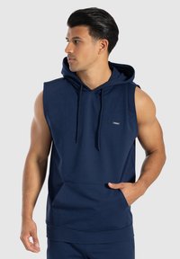 Smilodox MARELL TANK HOODIE - Top - marineblau