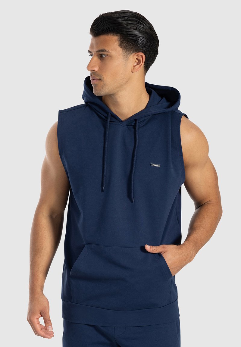 Smilodox MARELL TANK HOODIE - Top - marineblau