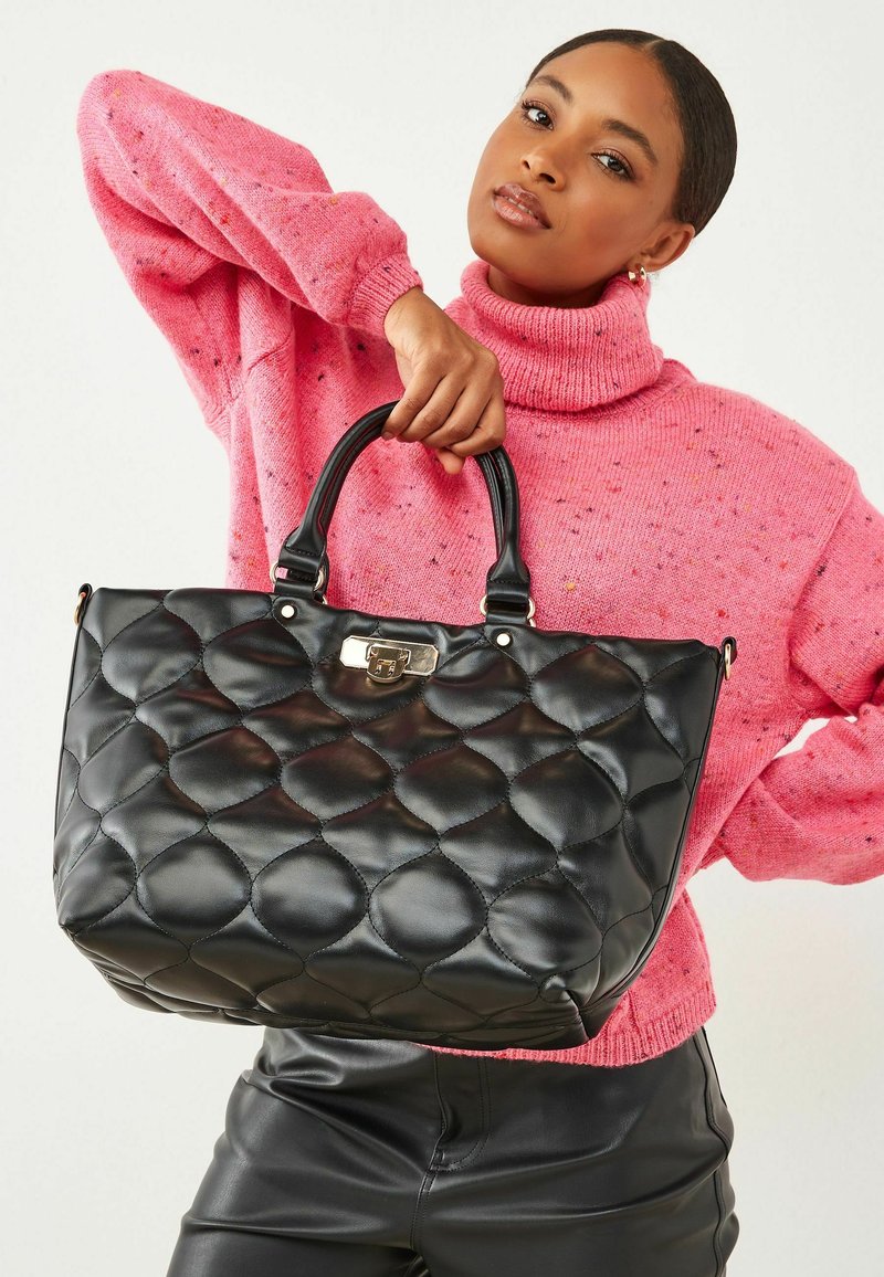 Next QUILTED LOCK TOTE BAG Shopper black/zwart Zalando.nl