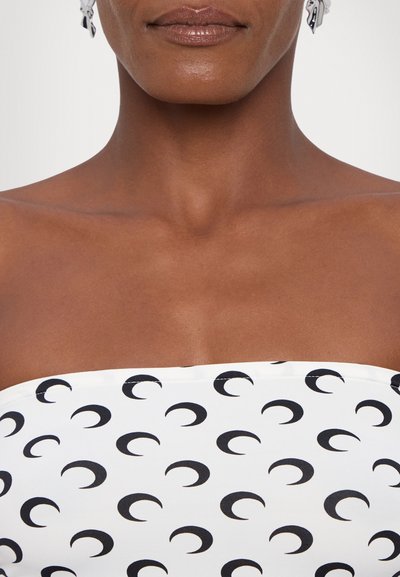 MARINE SERRE MOON PRINTED SECOND SKIN TUBE  - Tops - optical white
