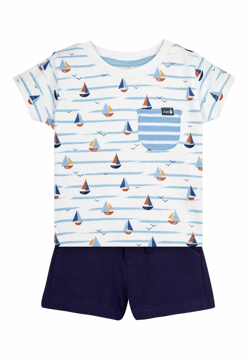 JoJo Maman Bébé 2-PIECE DINO SET - REGULAR FIT - Shorts - white boat