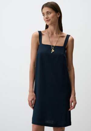 SQUARE NECK MINI  - Freizeitkleid - dark blue