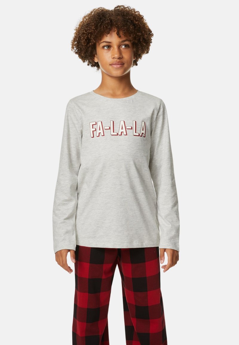 Marks & Spencer CHRISTMAS CHECKED 116 YRS SET Pigiama grey mix