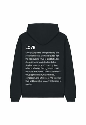 LOVE DEFINITION OVERSIZED  - Sweat à capuche - black