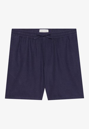 Pier One by Zalando LINEN MIX - Shorts - dark blue