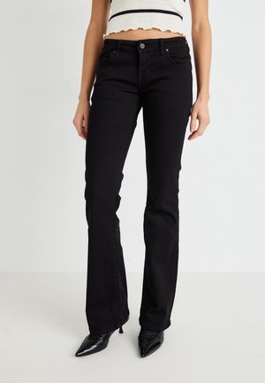Flared Jeans - black denim