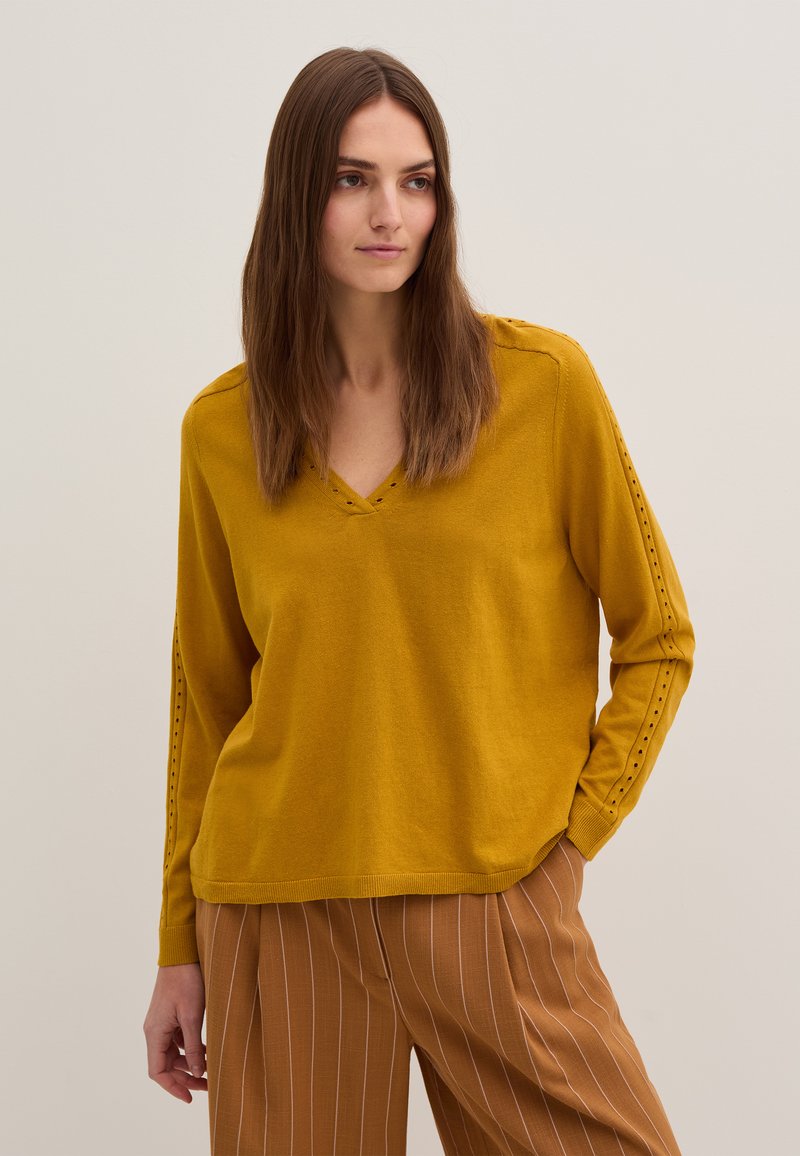 Stefanel Sweater lichtgeel