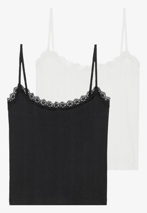 Even&Odd 2 PACK - Top - black/egret