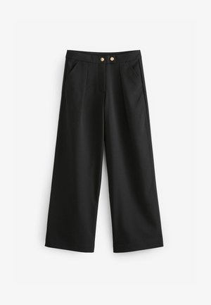 WIDE LEG - Hlače - black