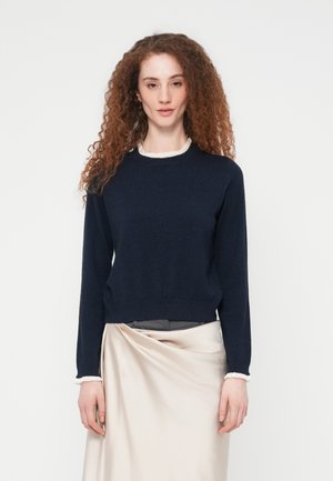 VMMARISA O NECK PULLOVER - Vesta - navy blazer/birch