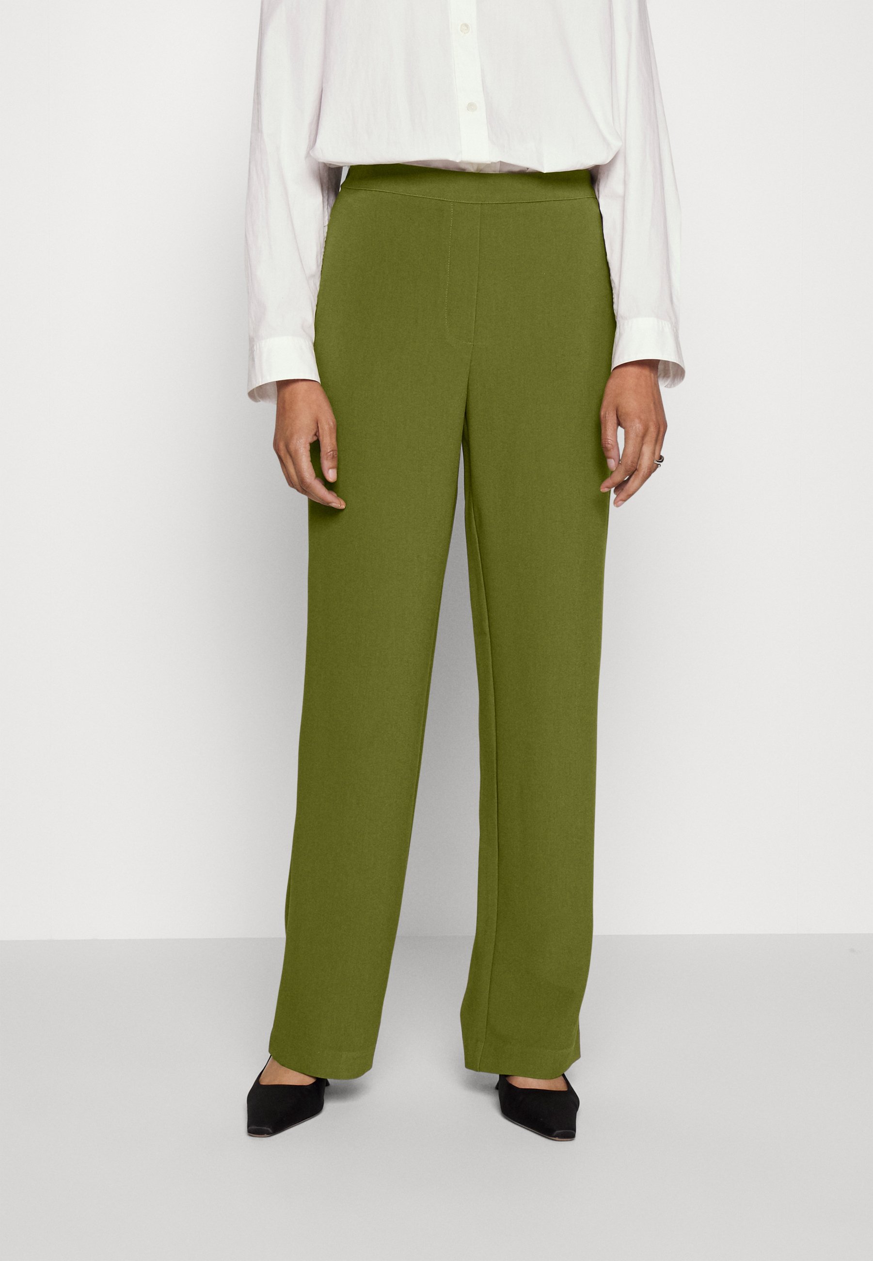 Moss Copenhagen MSCHTAIRA HEDVIG PANTS - Broek - mayfly/donkergroen -  Zalando.nl