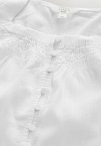 REGULAR FIT-FLUTTER SLEEVE BUTTON FRONT - Pusero - white