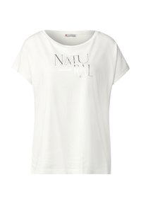 MIT GLITZER-WORDING - Triko s potiskem - weiß