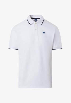 North Sails, MIT LOGO-KRAGEN - Polo - weiss
