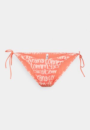 Tommy Jeans HIGH LEG SIDE TIE  - Bikiniunderdel - spell out pink crystal