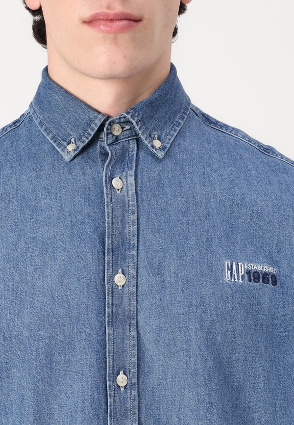 BIG SHIRT LOGO - Shirt - medium wash3