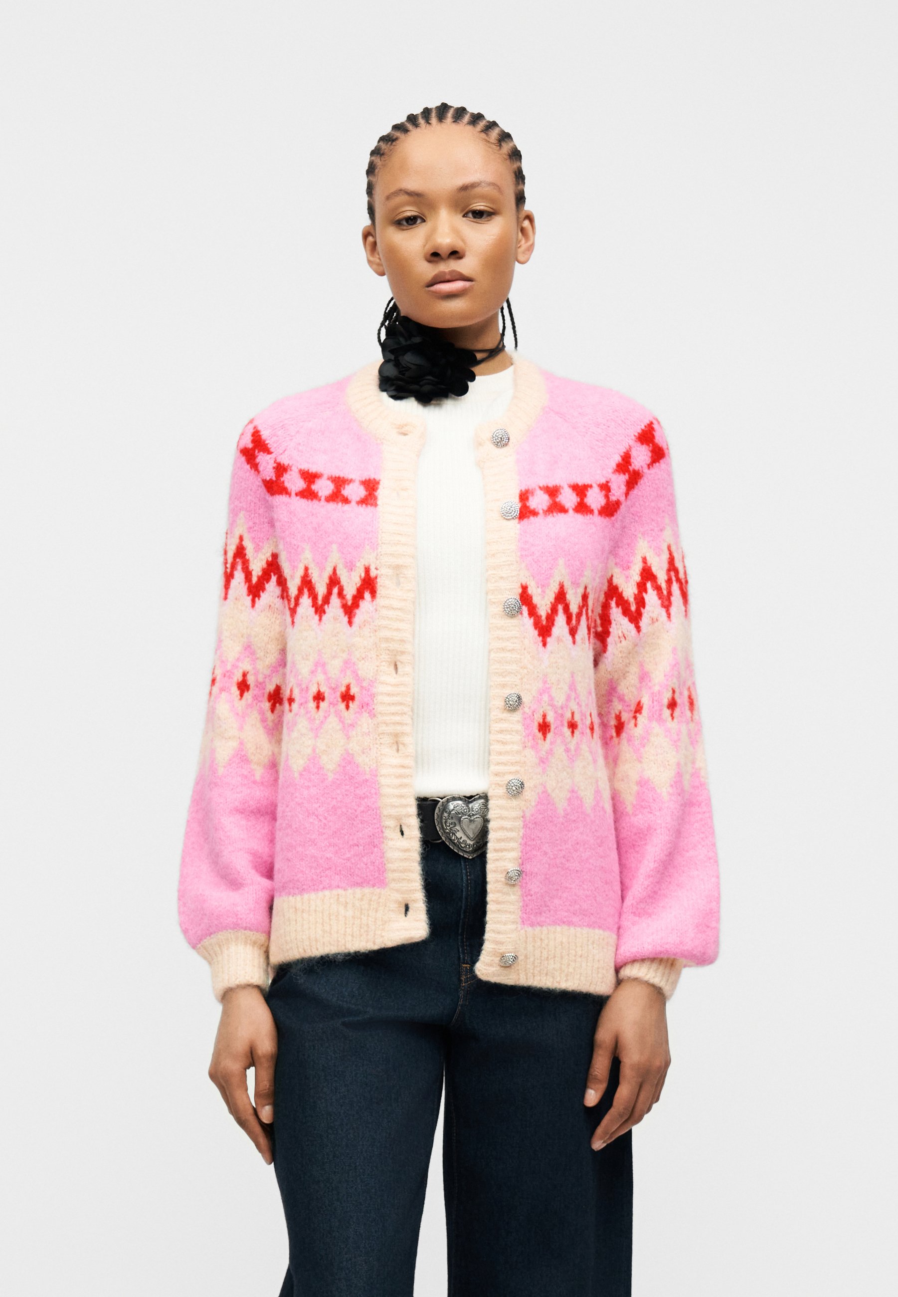 Bibiy. ANITA STAR CARDIGAN ピンク 完売品 BIBIY ANITA STAR CARDIGAN BLUE 【公式通販】