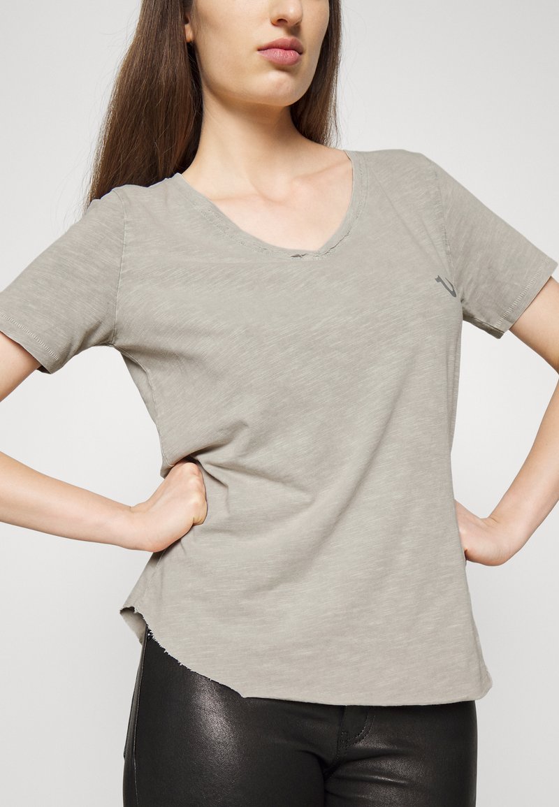 Damen T-Shirts | True Religion DIRECT DYE T-Shirt basic grey/grau - MC03592 Damen T-Shirts | True Religion DIRECT DYE T-Shirt basic grey/grau - MC03592
