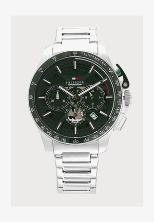 Tommy Hilfiger, BANK - Chronograaf - silver-coloured/green