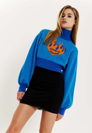 FLAME HEART LOGO - Jumper - blue