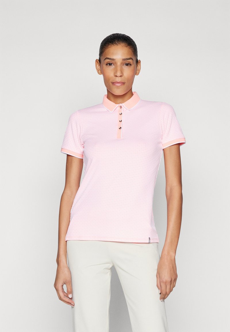 Kjus - WOMEN ELLA STRUCTURE - Polo shirt - spritz/white, Enlarge