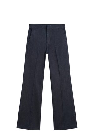 Massimo Dutti FRAYED - Pantalon classique - mottled dark blue