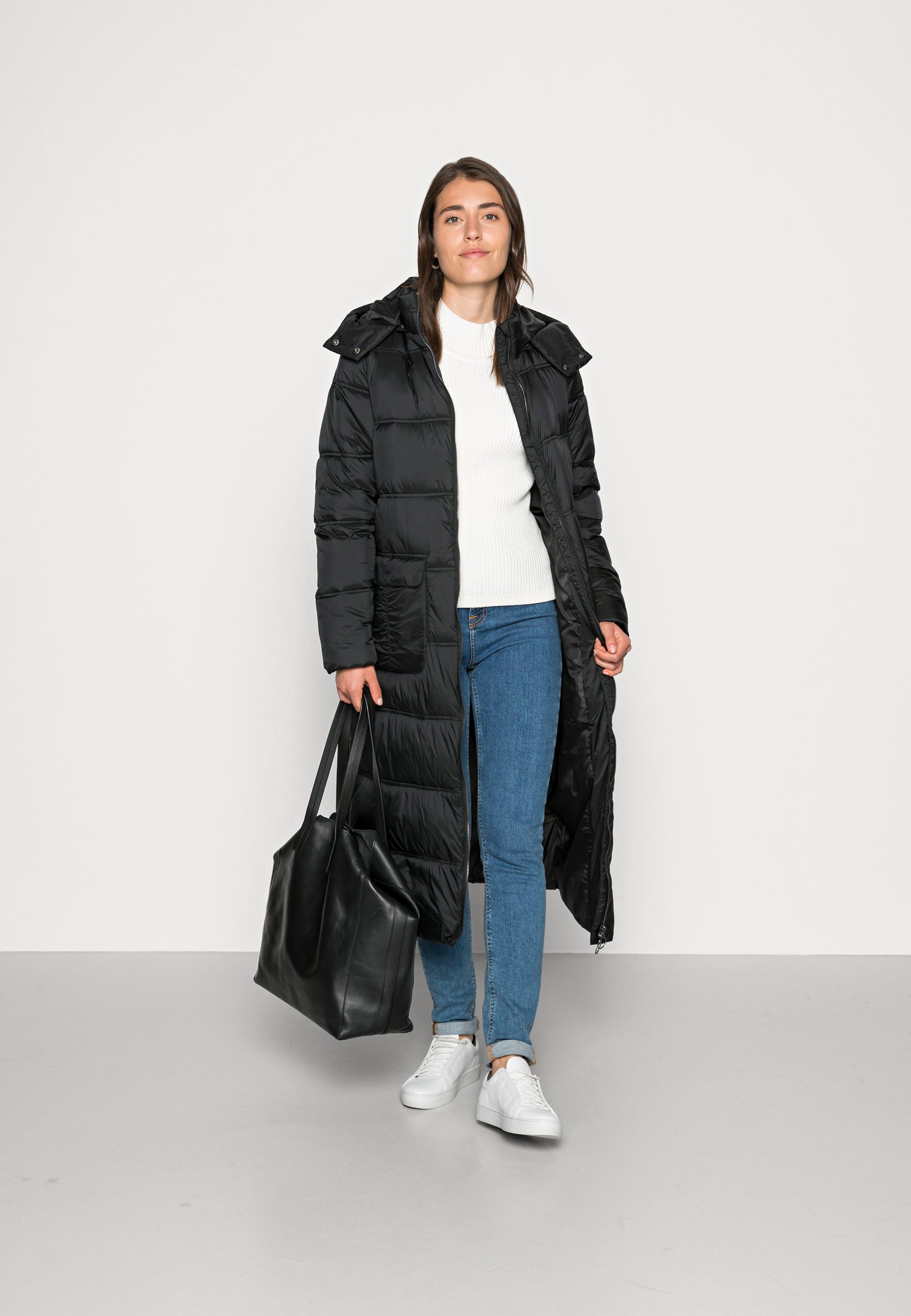 black and cream jacket