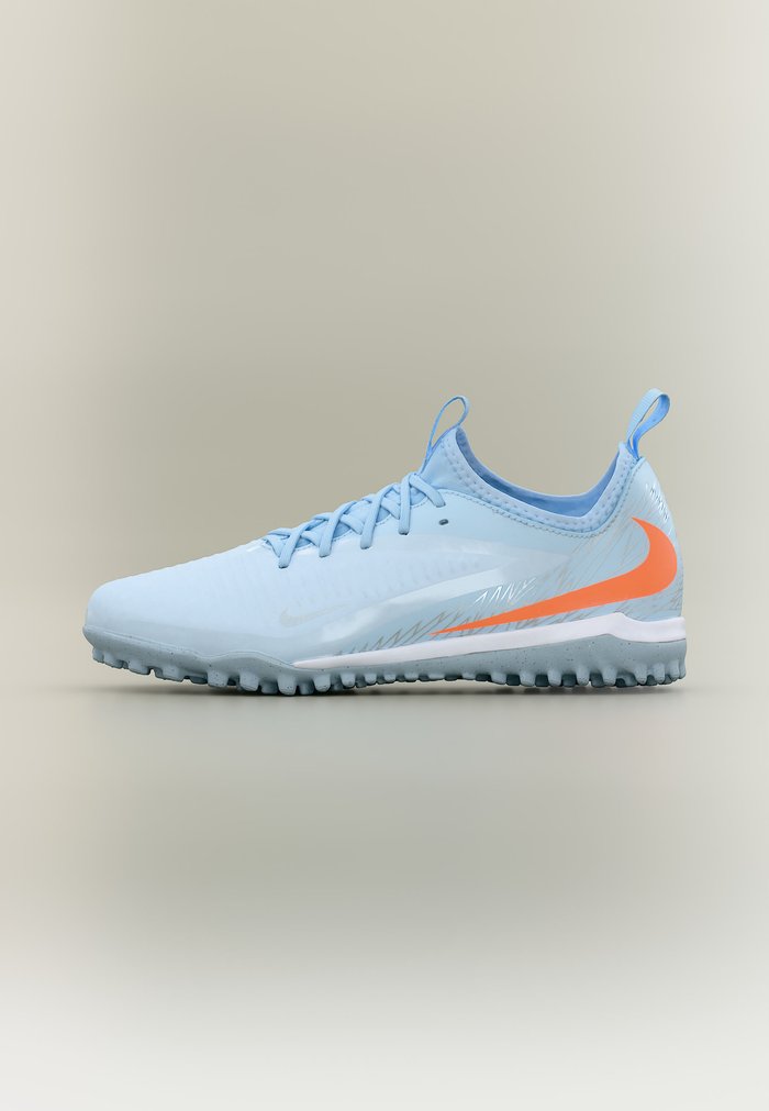Nike PHANTOM 6 LOW ACADEMY TF UNITED UNISEX - Botines de fútbol para césped - blue tint/total orange/chrome