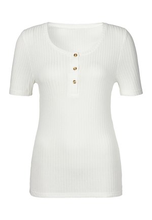 LASCANA T-Shirt basic - creme