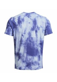 Under Armour LAUF LASER WASH - T-shirt con stampa - celeste starligh