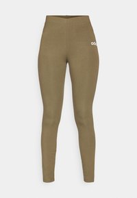 LEG - Tights - olive strata/white