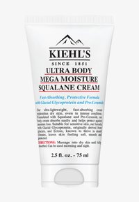 Kiehl's Ultra Body Mega Moisture Squalane Cream, 75 ml, snabbt absorberande fuktgivande kroppskräm för torr, känslig hud, med glaciärglycoprotein.