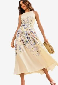 Lipsy SLEEVELESS RACER - Maxi šaty - ivory white