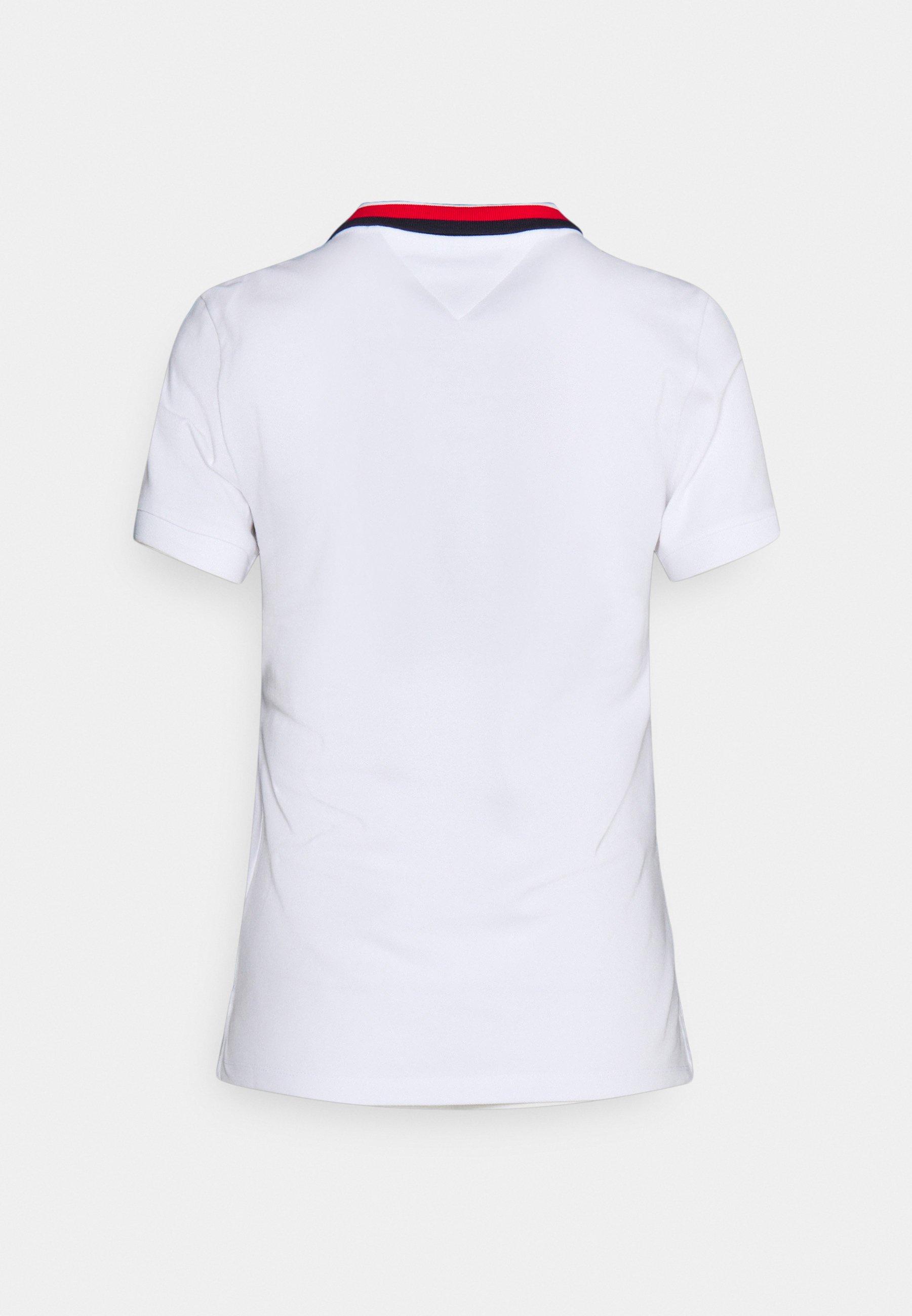 Tommy Hilfiger Slim GBL STP Polo met Korte mouwen Wit XS