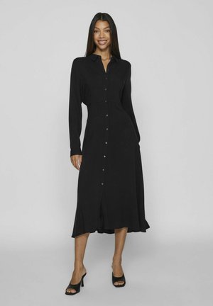 LANGÄRMELIGES MIDI - Robe chemise - black