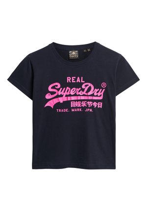 Superdry & Co GRAPHIC - T-shirt imprimé - eclipse navy