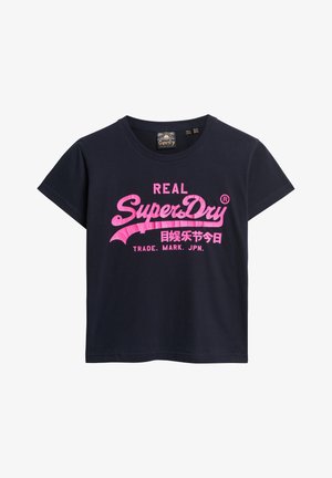 Superdry & Co GRAPHIC - T-shirt imprimé - eclipse navy