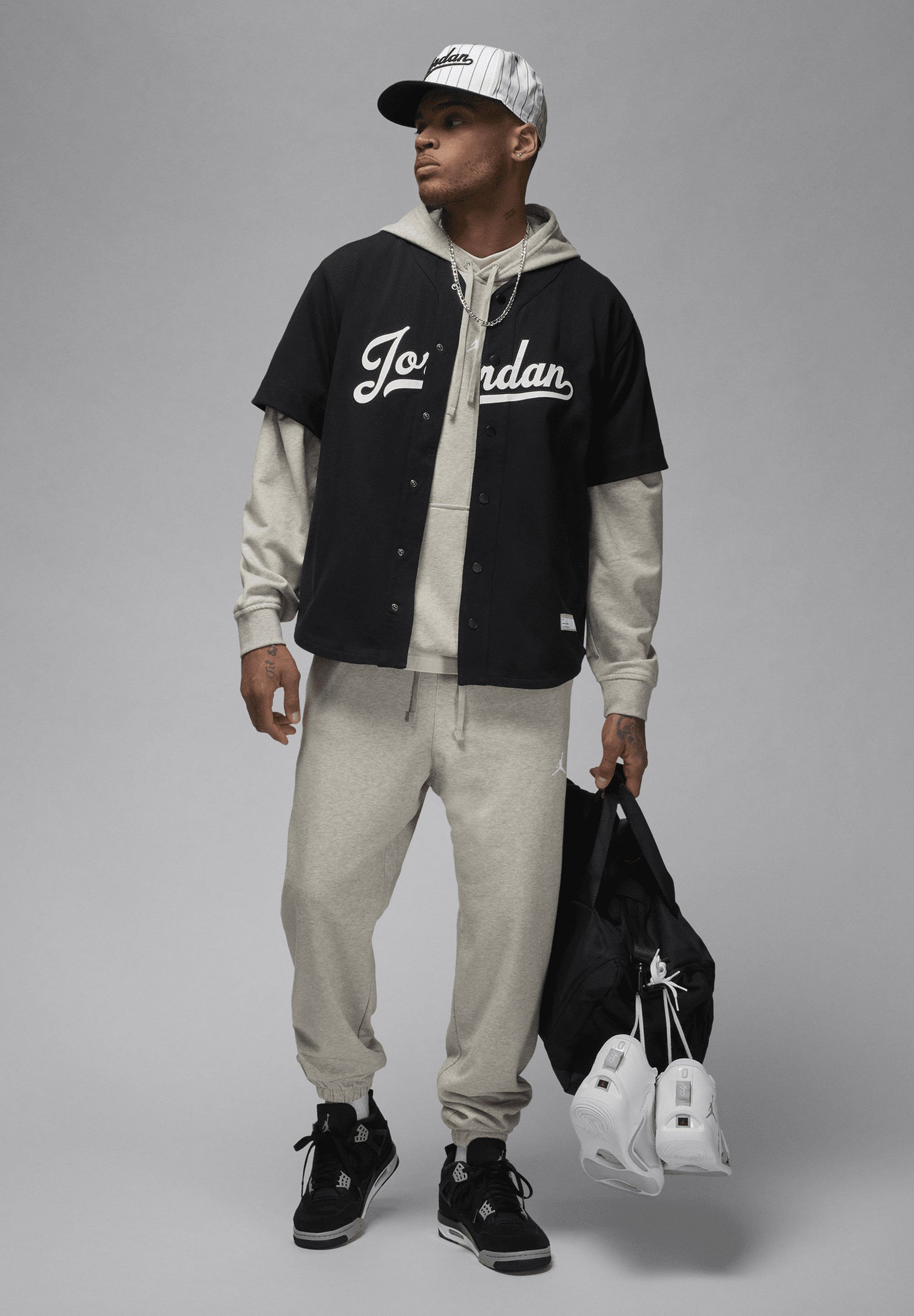 jordan button up hoodie