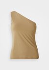 ONE SHOULDER BRA TANK - Μπλούζα - light khaki